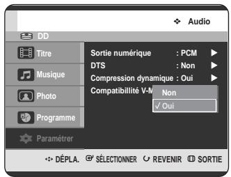 SAMSUNG DVD-HR725 - Compatibilité mode v - 1