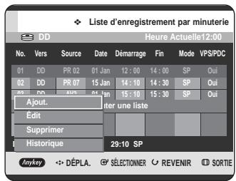 SAMSUNG DVD-HR725 - Utilisation du bouton MENU. - 2