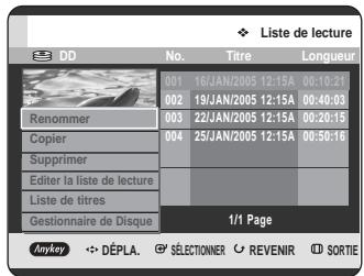 SAMSUNG DVD-HR725 - Utilisation du bouton MENU. - 1