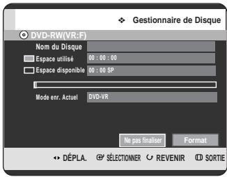 SAMSUNG DVD-HR725 - Finalisation d'un disque - 9