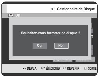 SAMSUNG DVD-HR725 - Formatage d'un disque - 6