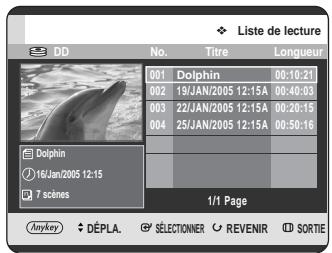 SAMSUNG DVD-HR725 - Appuyez sur les boutons ▲▼ △▶ pour sélectionner enreg., puis appuyez sur le bouton OK. - 1