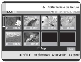 SAMSUNG DVD-HR725 - Déplacement d'une scène (changement de la position d'une scène) - 2