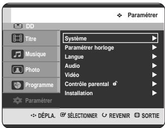 SAMSUNG DVD-HR725 - Configuration des options audio - 1