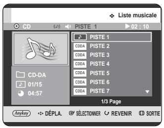 SAMSUNG DVD-HR725 - Lecture d'un fichier cd/mp3 audio - 1