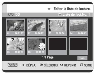 SAMSUNG DVD-HR725 - Déplacement d'une scène (changement de la position d'une scène) - 4