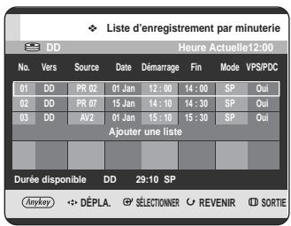 SAMSUNG DVD-HR725 - Utilisation du bouton MENU. - 1