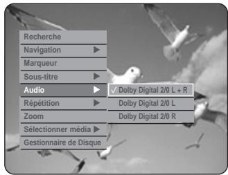 SAMSUNG DVD-HR725 - Utilisation du bouton AUDIO - 2