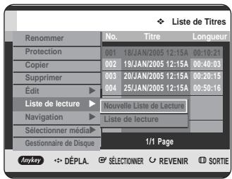 SAMSUNG DVD-HR725 - Utilisation du bouton MENU. - 1