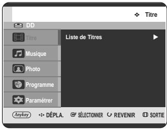 SAMSUNG DVD-HR725 - Utilisation du bouton MENU - 1