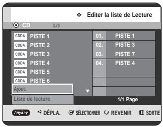 SAMSUNG DVD-HR725 - Appuyez sur le bouton ANYKEY en mode liste de lecture. - 3