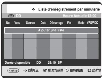 SAMSUNG DVD-HR725 - Liste enregistrement par minuterie - 2