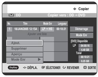 SAMSUNG DVD-HR725 - Utilisation du bouton MENU. - 3