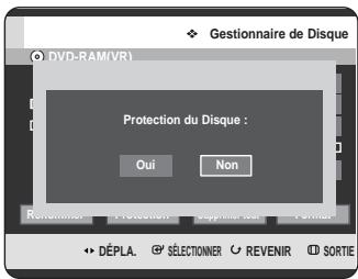 SAMSUNG DVD-HR725 - Protection d'un disque - 6