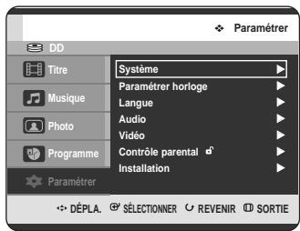 SAMSUNG DVD-HR725 - Réglage de l'horloge - 2