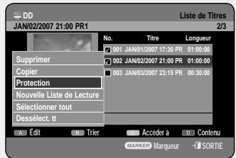 SAMSUNG DVD-HR757 - Utilisation du bouton TITLE LIST - 3
