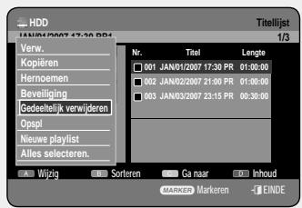 SAMSUNG DVD-HR757 - De toets TITLE LIST gebruiken - 5