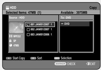 SAMSUNG DVD-HR757 - Using the TITLE LIST button - 3