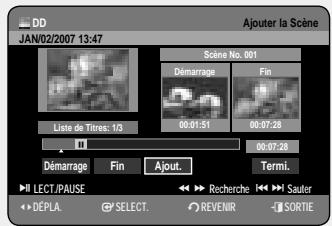 SAMSUNG DVD-HR757 - Modification d'une scène (replacement d'une scène) - 6