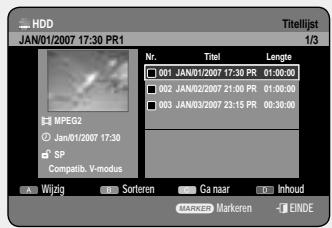 SAMSUNG DVD-HR757 - Een titel vergrendelen (Beveiliging) - 2
