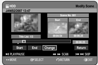 SAMSUNG DVD-HR757 - Modifying a Scene (Replacing a Scene) - 1