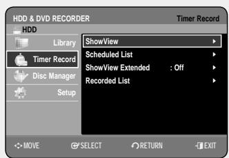 SAMSUNG DVD-HR757 - Using the TIMER button - 1