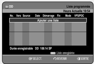 SAMSUNG DVD-HR757 - Réalisation d'un enregistrement programme - 3