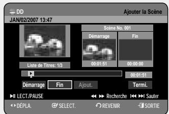 SAMSUNG DVD-HR757 - Modification d'une scène (replacement d'une scène) - 5
