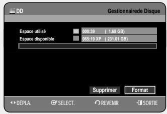 SAMSUNG DVD-HR757 - Suppression de tous les titres/des fichiers de DivX/ des fichiers de musique/des fichiers de photos - 2