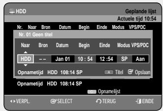 SAMSUNG DVD-HR757 - De toets TIMER gebruiken - 3