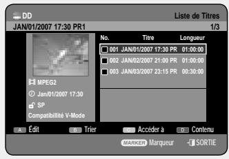 SAMSUNG DVD-HR757 - Sélection du Contenu - 8