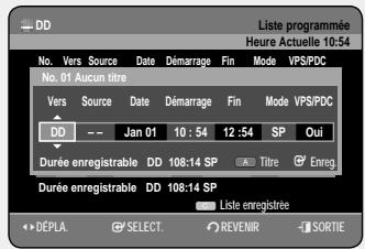 SAMSUNG DVD-HR757 - Utilisation du bouton TIMER - 3