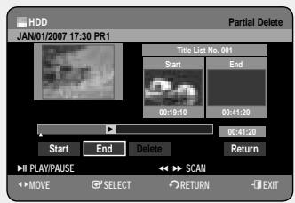 SAMSUNG DVD-HR757 - Using the TITLE LIST button - 3