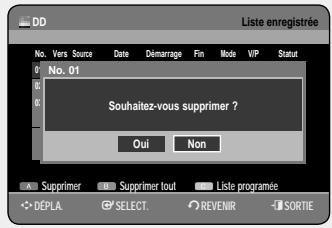 SAMSUNG DVD-HR757 - Informations relatives à Liste enregistrée - 1