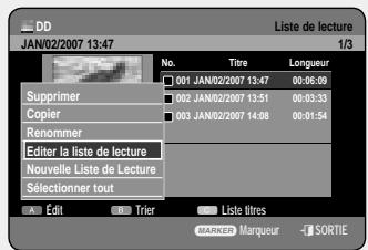 SAMSUNG DVD-HR757 - Utilisation du bouton PLAY LIST - 2