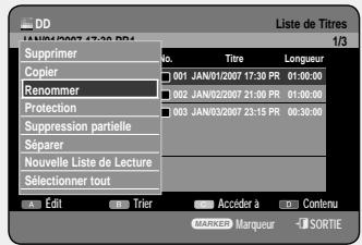 SAMSUNG DVD-HR757 - Utilisation du bouton TITLE LIST - 3