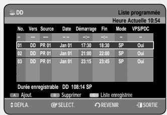 SAMSUNG DVD-HR757 - Utilisation du bouton TIMER - 2