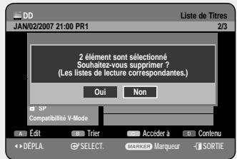 SAMSUNG DVD-HR757 - Utilisation du bouton TITLE LIST - 4