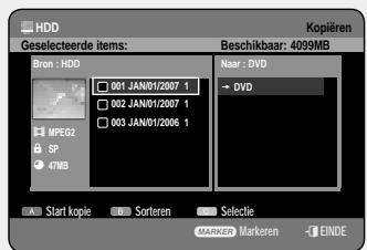 SAMSUNG DVD-HR757 - De toets TITLE LIST gebruiken - 2