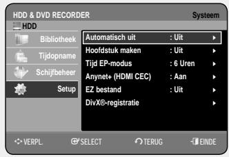 SAMSUNG DVD-HR757 - De taalopties instellen - 2