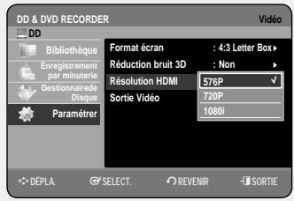SAMSUNG DVD-HR757 - Réduction bruit 3D (réduction du bruit adaptable au déplacement) - 1