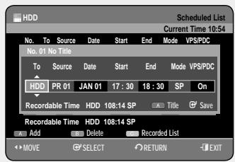 SAMSUNG DVD-HR757 - To return to the previous menu - 4