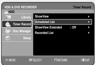SAMSUNG DVD-HR757 - Making a Timer Recording - 2