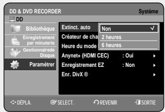 SAMSUNG DVD-HR757 - Configuration des options de langue - 3