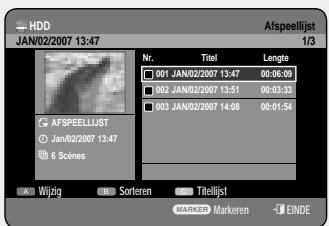 SAMSUNG DVD-HR757 - De toets PLAY LIST gebruiken - 1