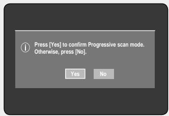 SAMSUNG DVD-HR757 - Setting up the Progressive scan - 1