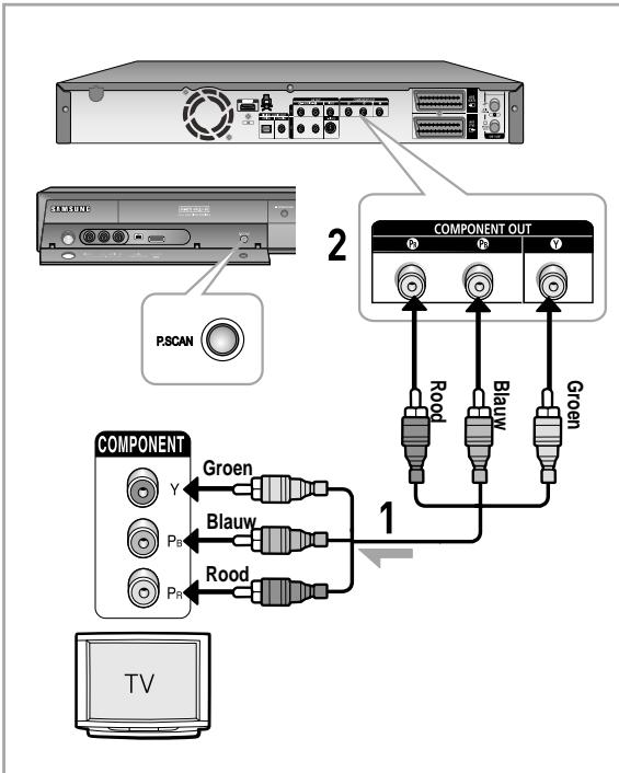 SAMSUNG DVD-HR757 - Situation 3 : Componentvideo-outgangen - 1