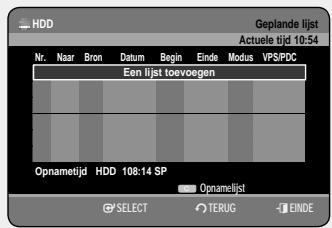 SAMSUNG DVD-HR757 - De toets TIMER gebruiken - 2