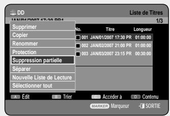 SAMSUNG DVD-HR757 - Utilisation du bouton TITLE LIST - 2