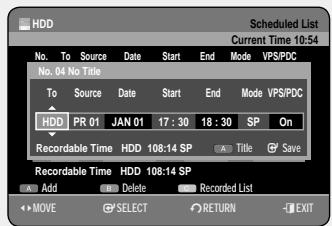 SAMSUNG DVD-HR757 - To return to the previous menu - 6